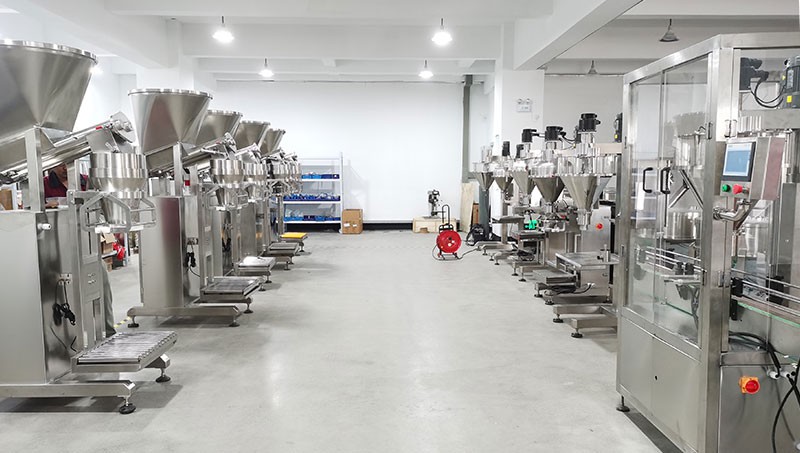 Powder packaging machine production line for automated powder filling Powder packaging machine production line for automated powder filling